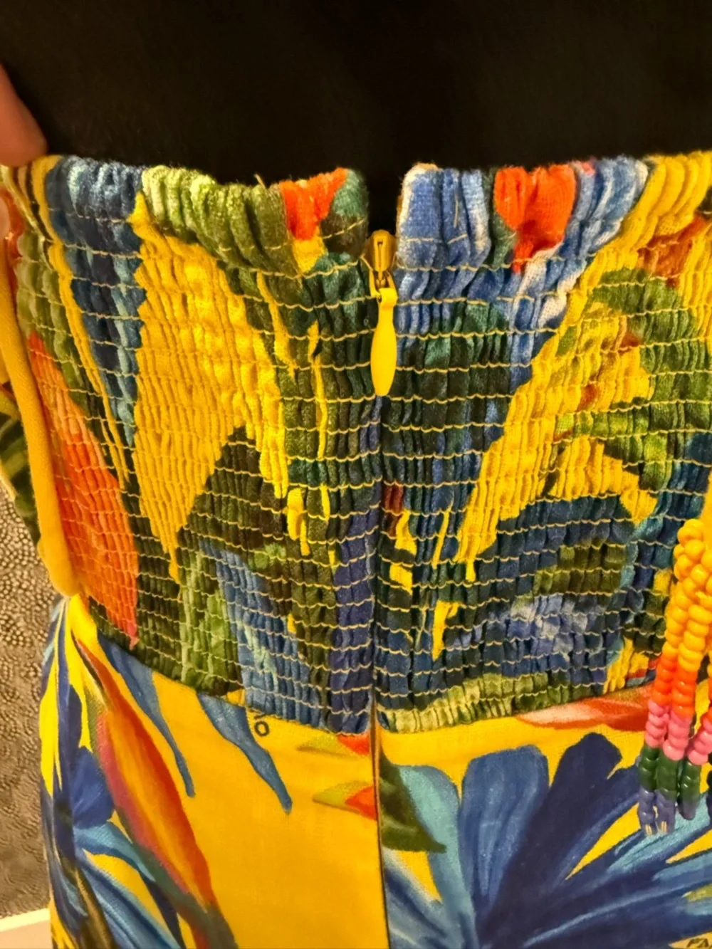 Farm Rio Bright Nature Linen Halter Dress - Picture 9 of 12